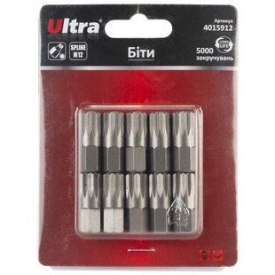 Біти Spline M12&times;30мм 10мм 10шт S2 (блістер) ULTRA (4015912) 4015912 фото