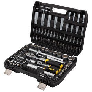Набір насадок торцевих і біт 1/4", 1/2" 110шт CrV mid SIGMA (6003771) 6003771 фото