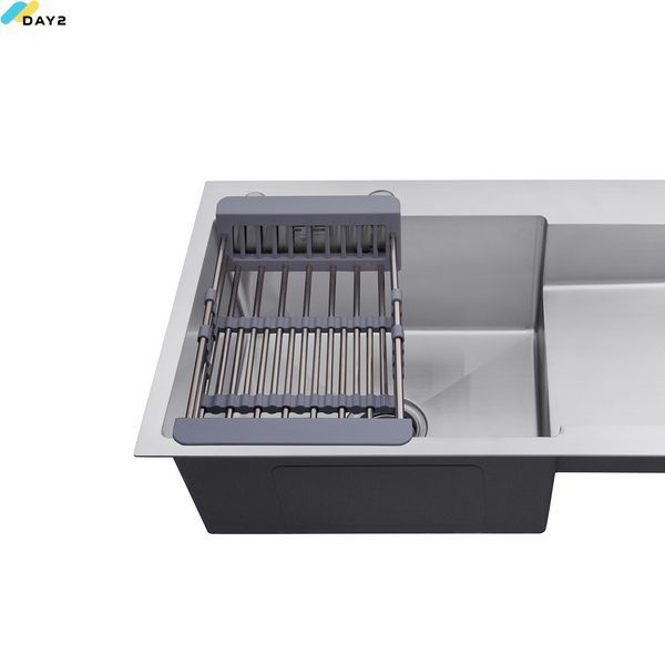 Кухонна мийка Kroner KRP Geb&uuml;rstet - 7848LHM (3.0/1.0 мм) CV030021 фото