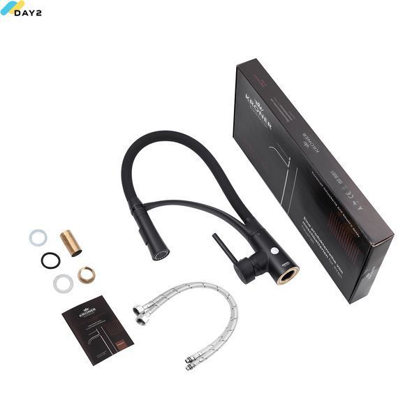 Змішувач для кухні Kroner KRP Ersel - SCH03393BLK CV033799 фото