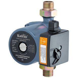 Насос циркуляційний 65Вт Hmax 4м Qmax 63л/хв &Oslash;1" 130мм+гайки &Oslash;&frac34;" WETRON (774511) 774511 фото