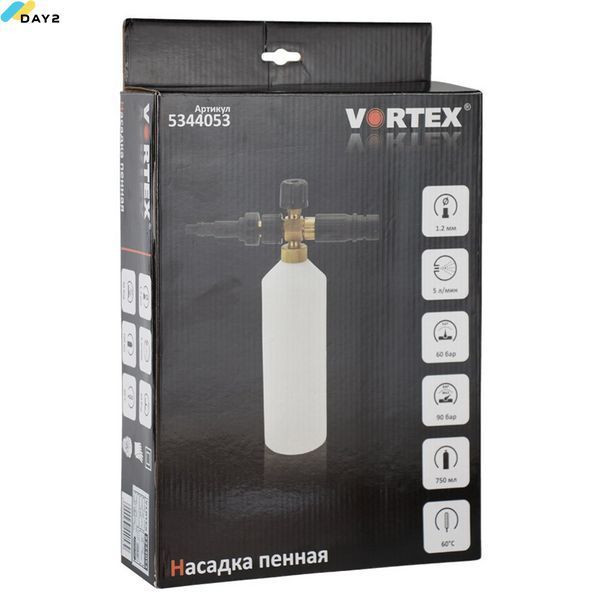 Насадка пінна 0.75л для мийок з потужністю від 1500Вт до 3000Вт VORTEX (5344053) 5344053 фото