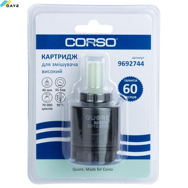 Картридж &Oslash;40мм високий керамічний standard CORSO (9692744) 9692744 фото