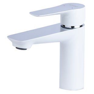 Змішувач GARDA &Oslash;35 для раковини литий на шпильці CORSO (BC-2A121W) (9605003) 9605003 фото