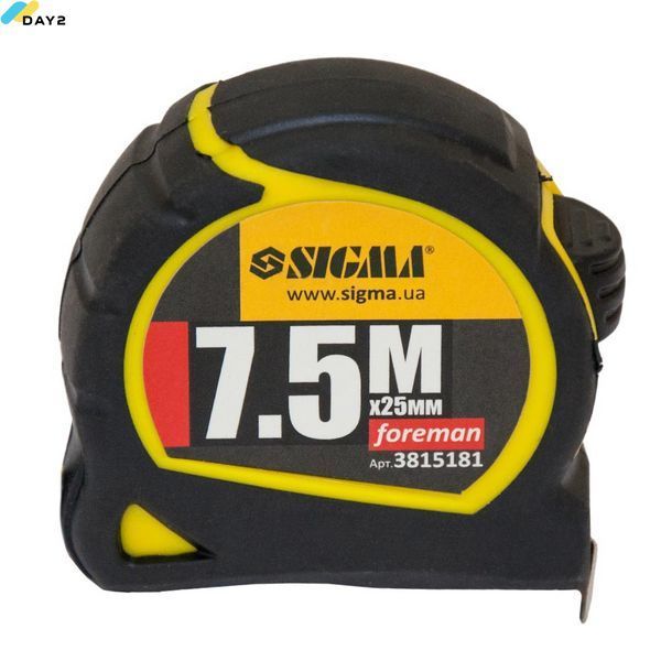 Рулетка Foreman 7.5м&times;25мм SIGMA (3815181) 3815181 фото