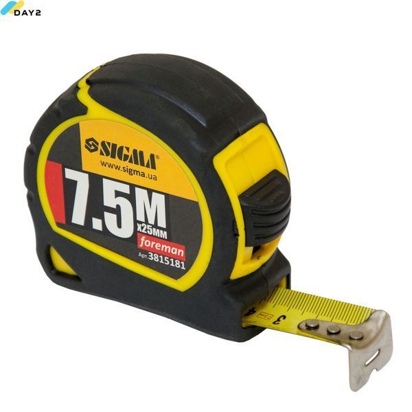 Рулетка Foreman 7.5м&times;25мм SIGMA (3815181) 3815181 фото