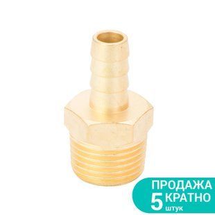 Штуцер для шланга із зовнішнім різьбовим з`єднанням 10мм MT 1/2" (латунь) SIGMA (7023641) 7023641 фото