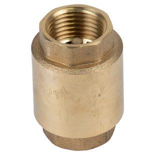 Клапан зворотний F1/2"&times;F1/2" (латунь) euro 130г AQUATICA (779650) 779650 фото