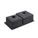 Кухонна мийка Kroner KRP Schwarze - 7843ZHM PVD (3.0/1.0 мм) CV022797 фото 5
