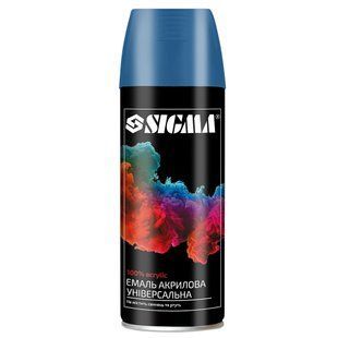 Емаль аерозольна акрилова 400мл RAL 5002 ультрамариново-синій глянець SIGMA (2737141) 2737141 фото