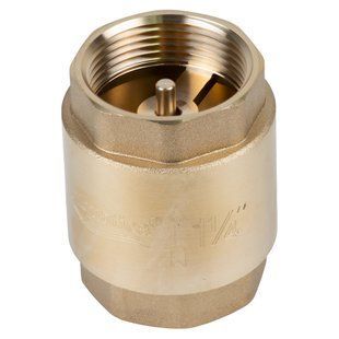 Клапан зворотний F1 1/4"&times;F1 1/4" (латунь) euro 410г AQUATICA (779656) 779656 фото