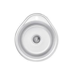 Кухонна мийка Kroner KRP Satin - 4843 (0.8 мм) CV022757 фото
