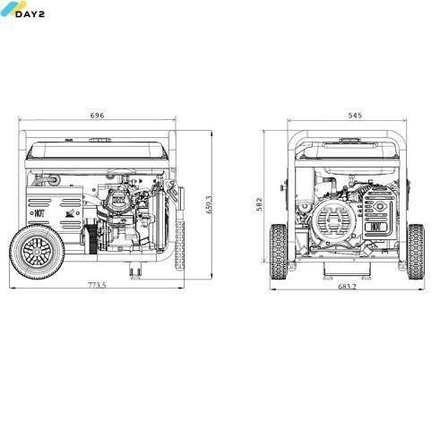Генератор бензиновий GENERGY TURBO 5000 5,5 кВт (240047090) 240047090 фото