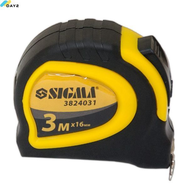 Рулетка магнітна обгумована з автостопом 3м&times;16мм SIGMA (3824031) 3824031 фото