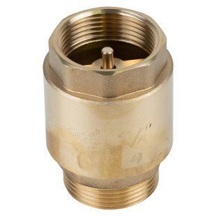 Клапан зворотний M1 1/4"&times;F1 1/4" (латунь) euro 510г AQUATICA (779657) 779657 фото