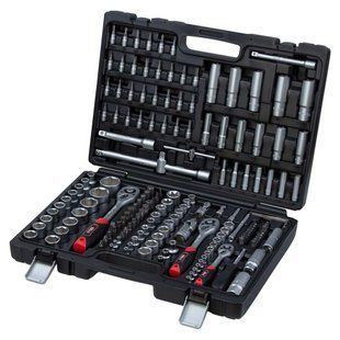 Набір насадок торцевих і біти 1/4", 3/8", 1/2" 172 шт CrV Taiwan ULTRA (6003232) 6003232 фото