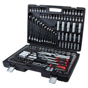 Набір насадок торцевих і біти 1/4", 3/8", 1/2" 216 шт CrV Taiwan ULTRA (6003262) 6003262 фото