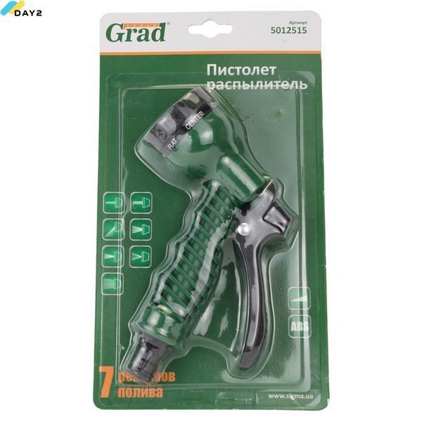 Пістолет-розпилювач 7-ми режимний (ABS) GRAD (5012515) 5012515 фото