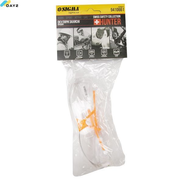 Окуляри захисні Hunter anti-scratch (прозорі) SIGMA (9410661) 9410661 фото