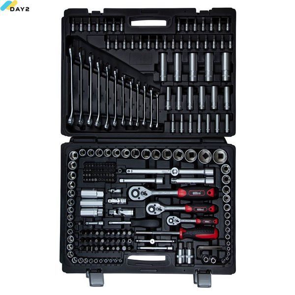 Набір насадок торцевих і біти 1/4", 3/8", 1/2" 216 шт CrV Taiwan ULTRA (6003262) 6003262 фото