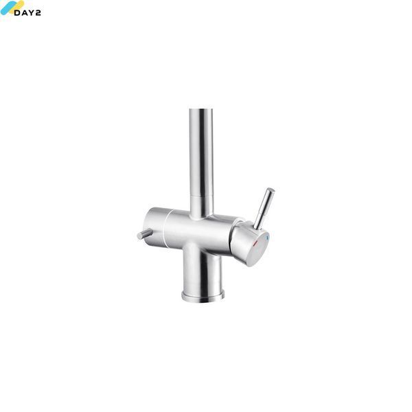 Змішувач для кухні з підключенням до фільтра Kroner KRP Edelstahl Klassisch - ESG03815WHI CV027935 фото