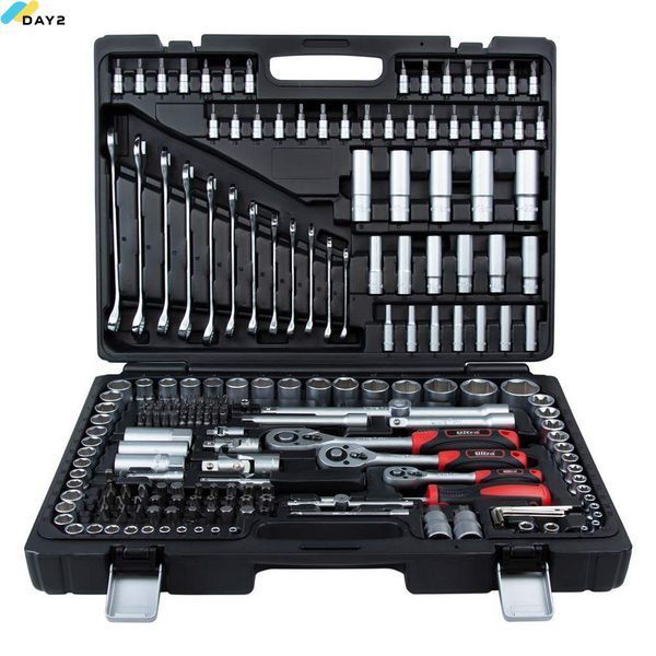 Набір насадок торцевих і біти 1/4", 3/8", 1/2" 216 шт CrV Taiwan ULTRA (6003262) 6003262 фото