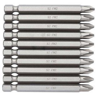 Біти PН2&times;75мм 1/4" 10шт S2 (блістер) SIGMA (4010231) 4010231 фото