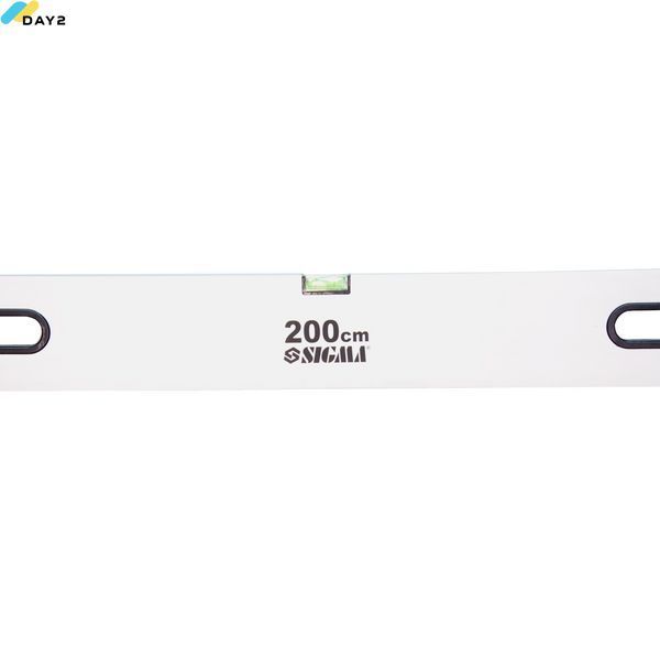 Правило-рівень 2 капсули, вертикальний і горизонтальний з ручками Profi 2000мм SIGMA (3712201) 3712201 фото