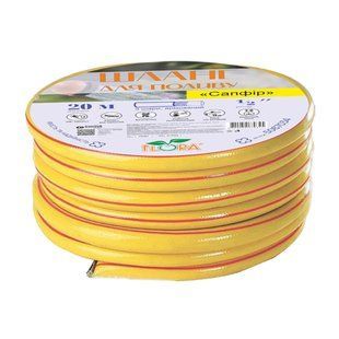 Шланг для поливу Сапфір 3 шари армований 1&Prime; 50м FLORA (5067364) 5067364 фото