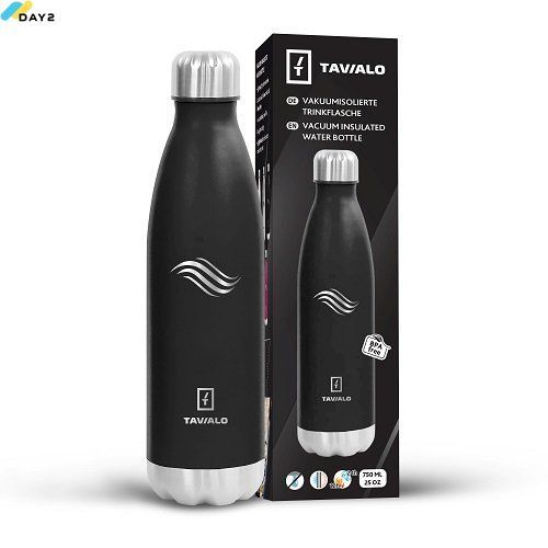 Термопляшка Tavialo 750 мл матова чорна (191750101) 191750101 фото