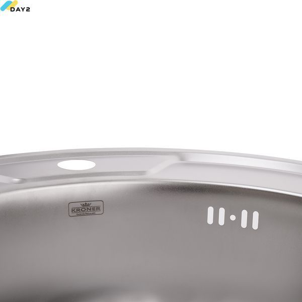 Кухонна мийка Kroner KRP Satin - 490 (0.6 мм) CV022764 фото