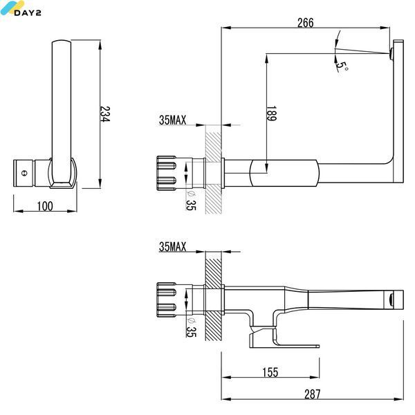 Змішувач COMO &Oslash;35 для кухні Г-излив на гайці CORSO 9611100 (BF-4B229C) BF-4B229C фото
