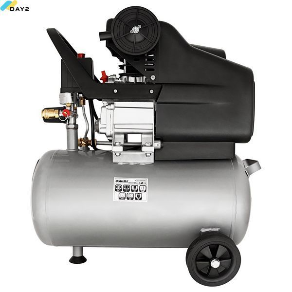 Компресор одноциліндровий 1.8кВт 230л/хв 8бар 24л (2 крана) SIGMA (7043131) 7043131 фото