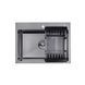 Кухонна мийка Kroner KRP Schwarze - 5843HM PVD (3.0/1.0 мм) CV022794 фото 4
