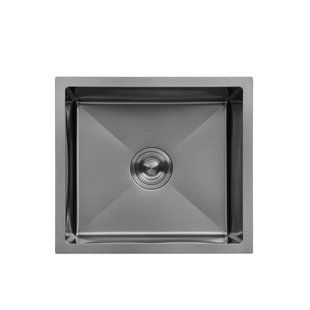 Кухонна мийка Kroner KRP Schwarze - 4843HM PVD (3.0/1.0 мм) CV022792 фото