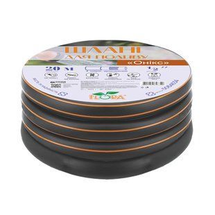 Шланг для поливу Онікс 4 шари армований &frac34;&Prime; 50м FLORA (5064864) 5064864 фото