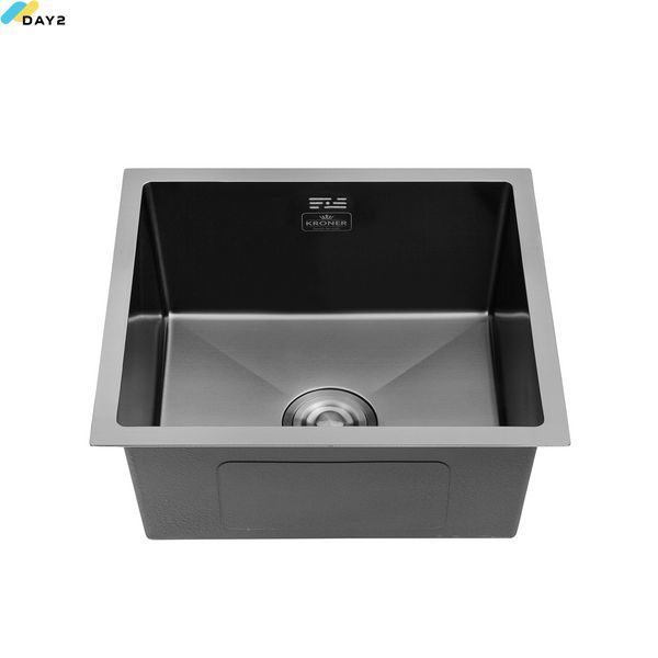 Кухонна мийка Kroner KRP Schwarze - 4843HM PVD (3.0/1.0 мм) CV022792 фото