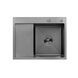 Кухонна мийка Kroner KRP Schwarze - 6350RHM PVD (3.0/1.0 мм) CV031323 фото 1