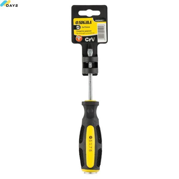 Викрутка ударна шліцьова SL5&times;75мм CrV SIGMA (4004401) 4004401 фото