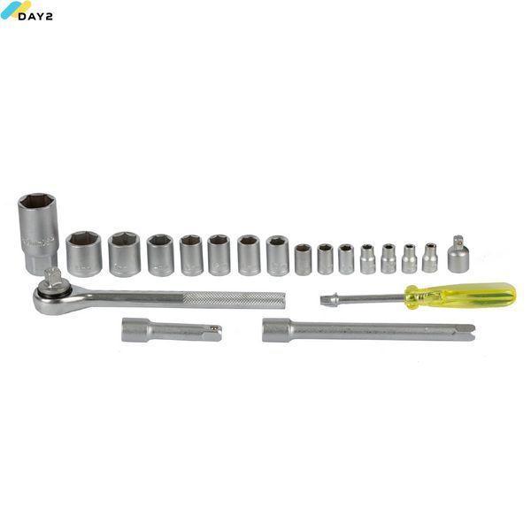 Набір насадок торцевих 1/4", 3/8" в кейсі 20шт GRAD (6003055) 6003055 фото