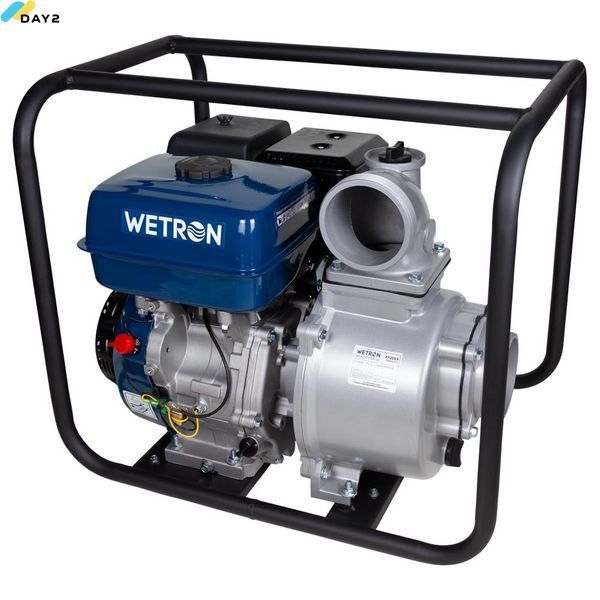 Мотопомпа 15 к.с. Hmax 30м Qmax 110м&sup3;/ч (4-х тактний) WETRON WM100CX (772553) 772553 фото