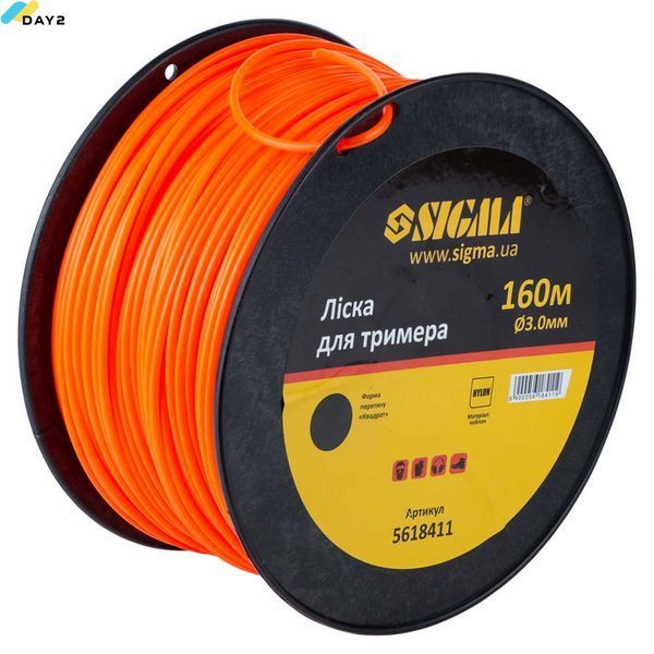 Ліска для тримера коло &Oslash;3.0мм 160м котушка SIGMA (5618411) 5618411 фото