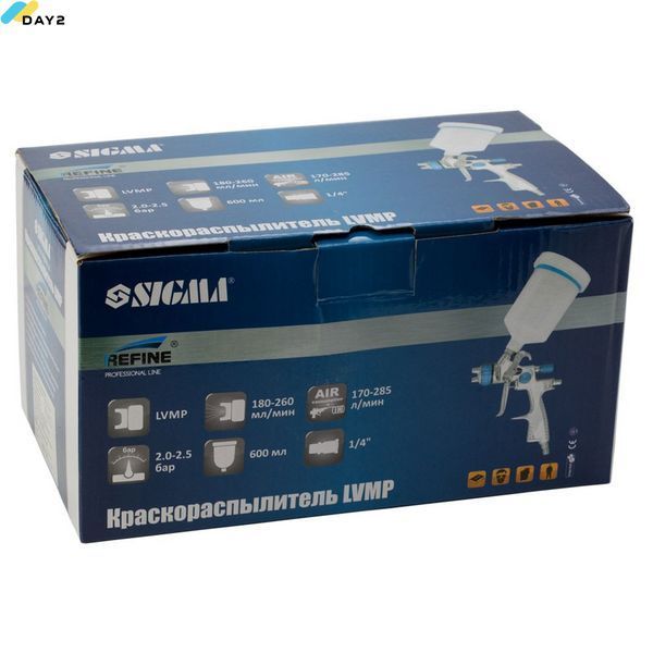 Фарборозпилювач LVMP &Oslash;1.0 мм 30-115 л/хв 1.5 бар в/б 100 мл (пласт) REFINE (6814201) 6814201 фото