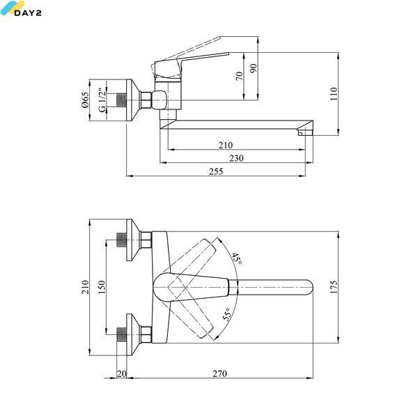 Змішувач для кухні Kroner KRM Oker - С040 CV031473 фото