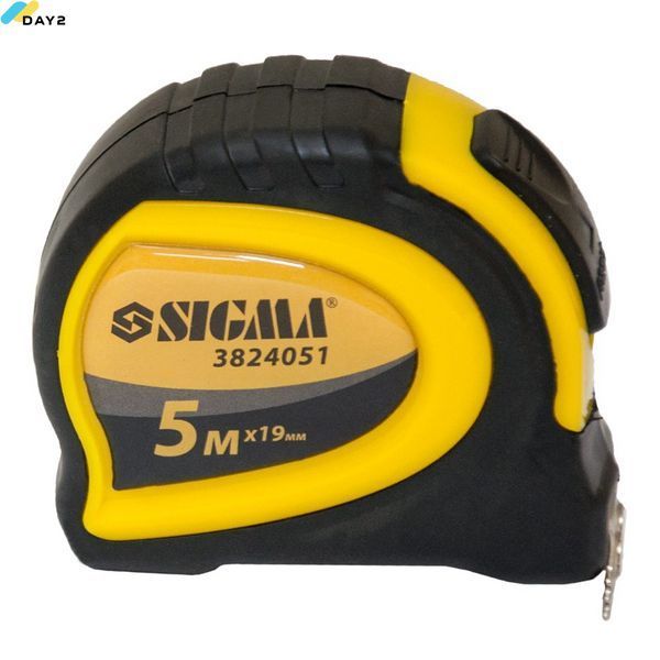 Рулетка магнітна обгумована з автостопом 5м&times;19мм SIGMA (3824051) 3824051 фото