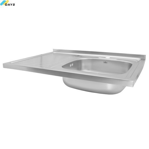 Кухонна мийка накладна Kroner KRP Dekor - 6080R (0.6 мм) CV022815 фото