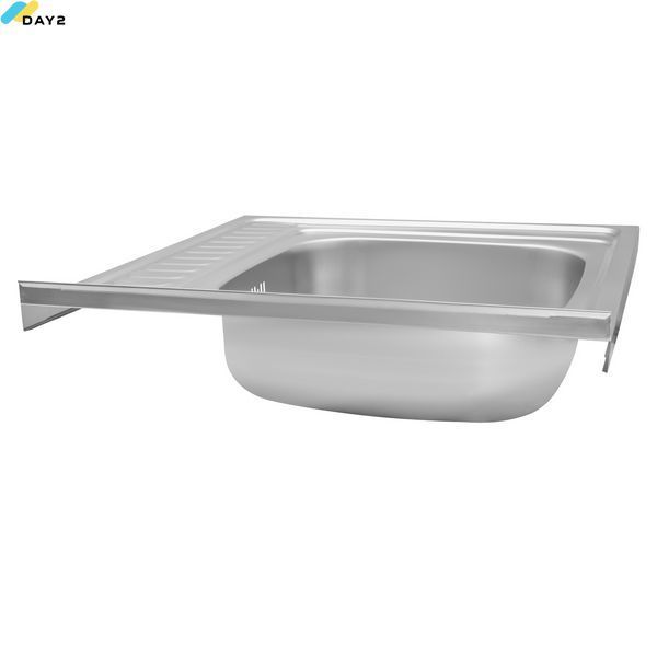 Кухонна мийка накладна Kroner KRP Dekor - 6060L (0.6 мм) CV022812 фото