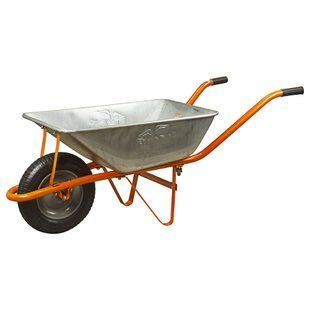 Тачка садова одноколісна 58л 120кг колесо 14" FLORA (5055324) 5055324 фото