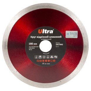 Круг відрізний алмазний універсальний &Oslash;180&times;25.4 (22.2)мм ULTRA (1917942) 1917942 фото