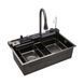 Кухонна мийка Kroner KRP Schwarze - SET7546ARTHM PVD (3.0/0.8 мм) CV033375 фото 4